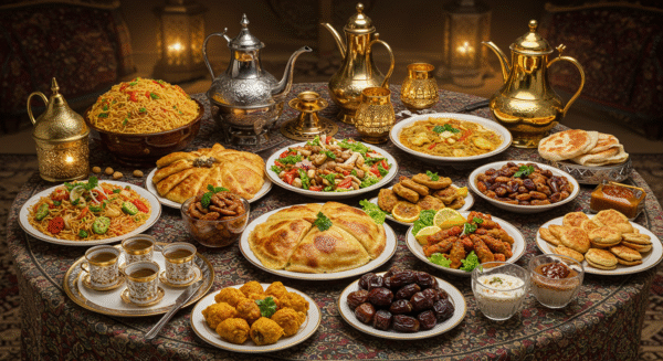 بوفيه شرقي متنوع
